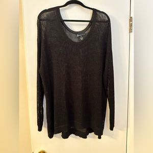 Lane Bryant.  Long sleeve sheer sweater